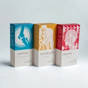 Custom medicine boxes with printed medicine packaging boxes for retail display