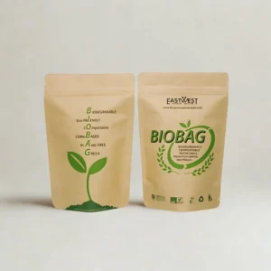 Eco Friendly Pouch Packaging stand up pouch with resealable zip and custom print