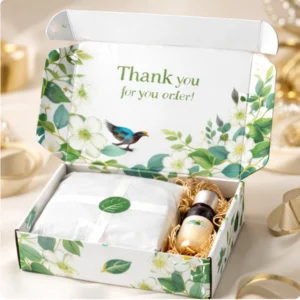 Custom printed mailer boxes with logo and insert, UK made packaging for ecommerce shipping